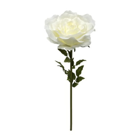 Giant Silk Roses Cream 130cm VM Display Prop Artificial Flowers